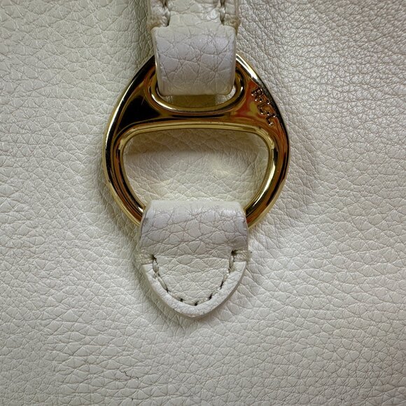 Lauren Ralph Lauren Anfield ll Crossbody Bag Purse Ivory Vegan Leather RLL - Picture 2 of 12